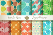 20 Retro Striped Seamless Patterns