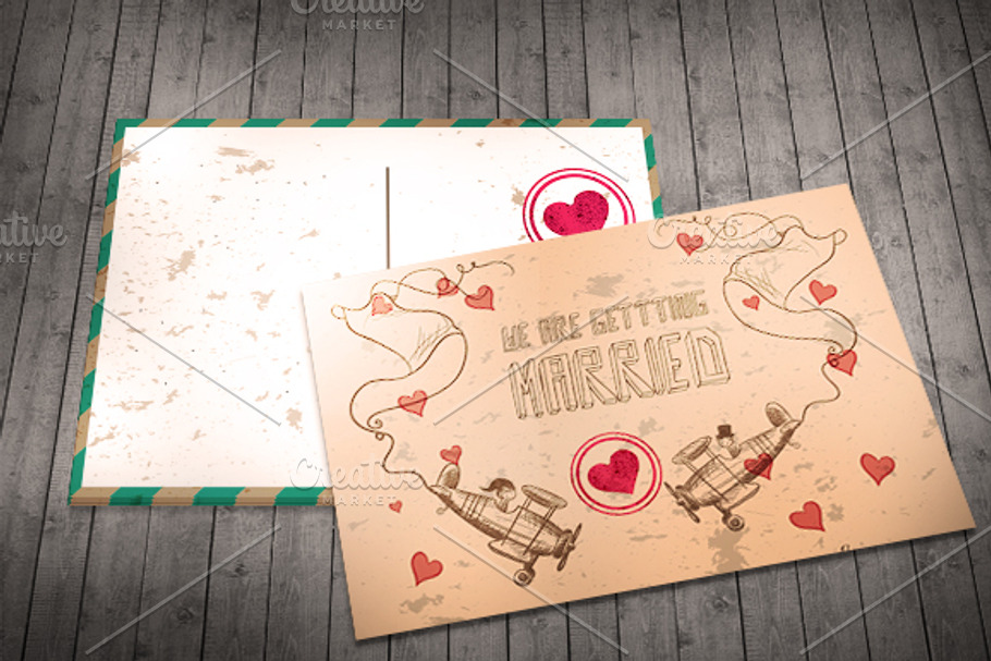 Wedding Invitation Postcard in Wedding Templates - product preview 8