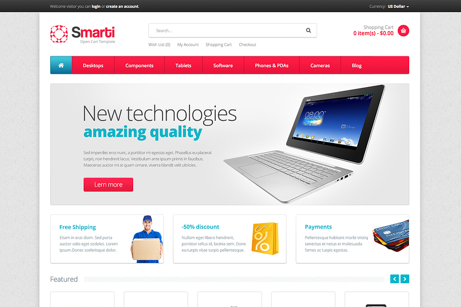 Smarti - Premium OpenCart Template in OpenCart Themes - product preview 8