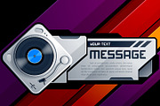 Vector Banner with Turntable