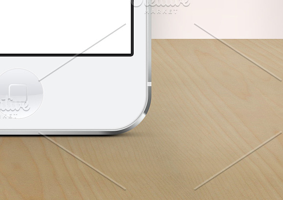 White iPhone 5 mockup template in Templates - product preview 2