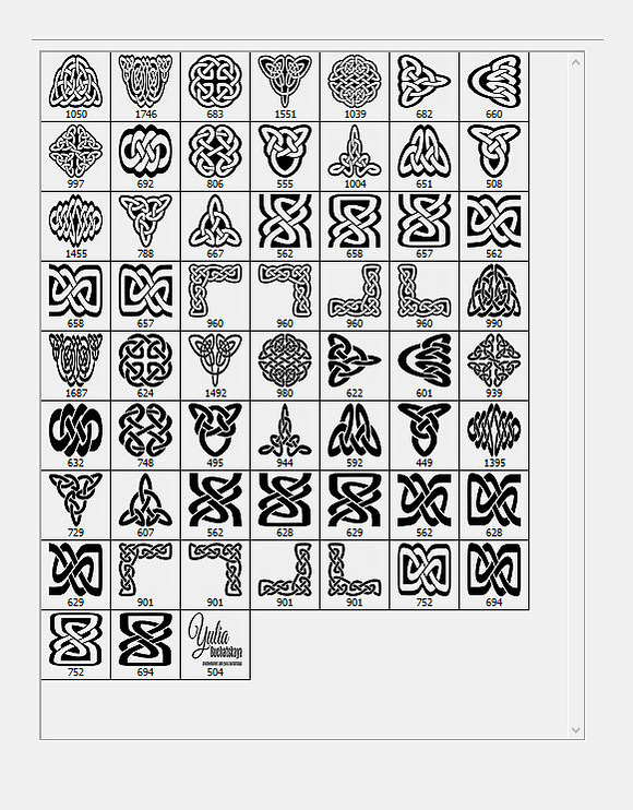 58 Celtic Knots Brushes in Photoshop Brushes - product preview 3