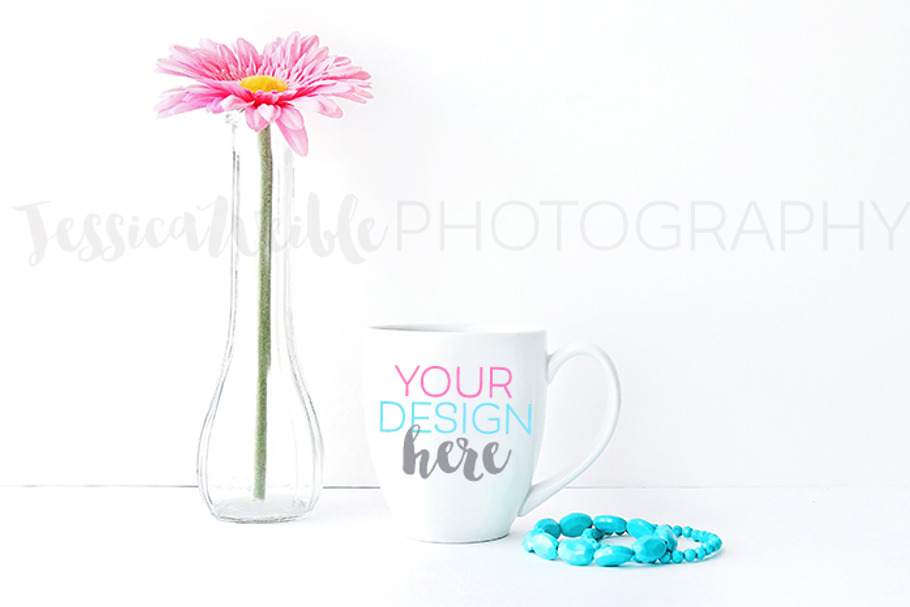 Coffee Cup Flower Jewelry Photo