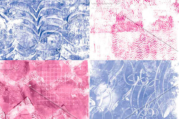 Bright Graffiti Painted Papers in Patterns - product preview 1