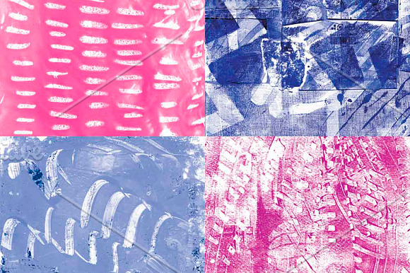 Bright Graffiti Painted Papers in Patterns - product preview 2