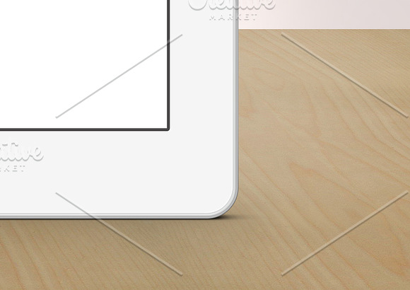 White iPad retina mockup template in Templates - product preview 2