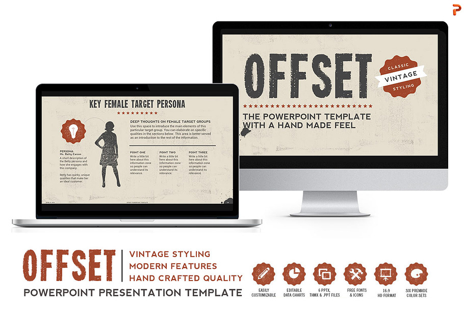 Offset Powerpoint Template in PowerPoint Templates - product preview 8