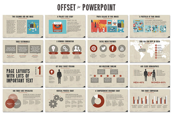 Offset Powerpoint Template in PowerPoint Templates - product preview 1