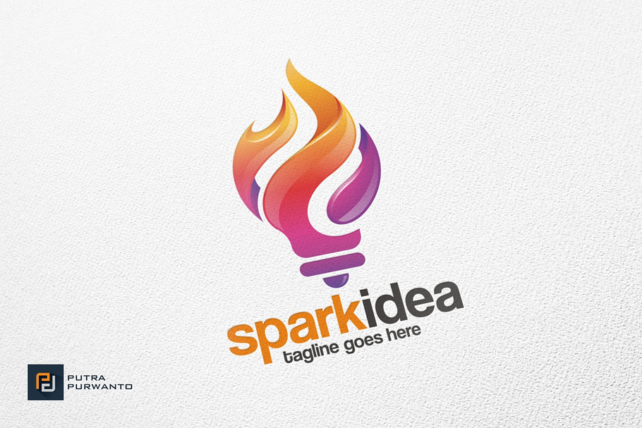 Spark Idea / Fire - Logo Template in Logo Templates - product preview 8