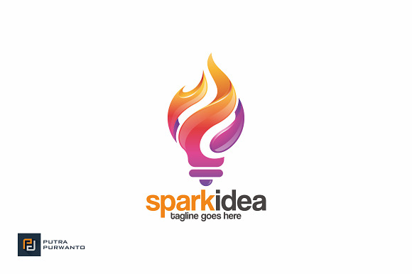 Spark Idea / Fire - Logo Template in Logo Templates - product preview 1