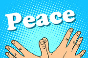 hand gesture dove of peace