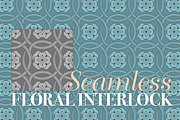 Seamless Floral Interlock Pattern