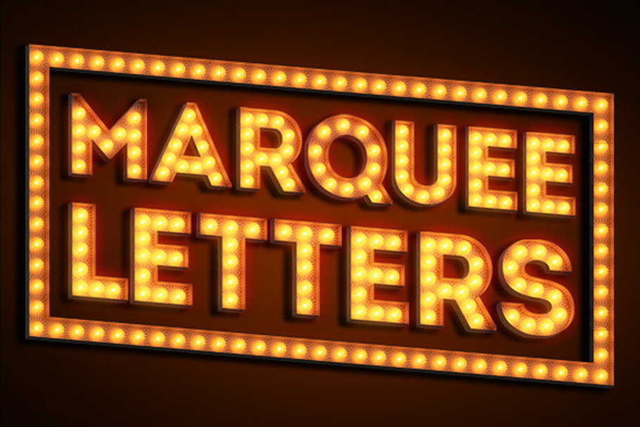 Marquee letters