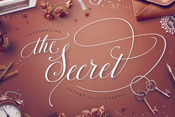 TheSecret: Luxury Calligraphy Script