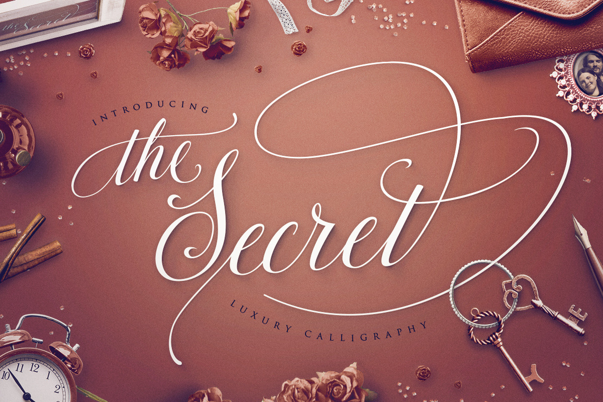 TheSecret: Luxury Calligraphy Script in Calligraphy Fonts - product preview 8