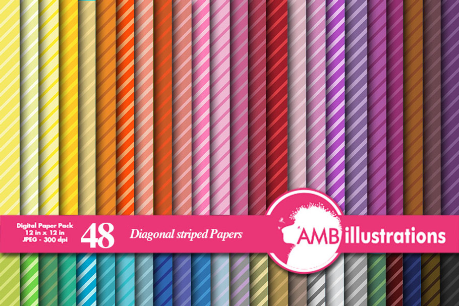 Diagonal Stripes Papers AMB-339