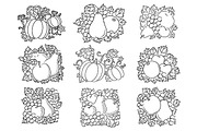 Fruit and vegetable compositions in