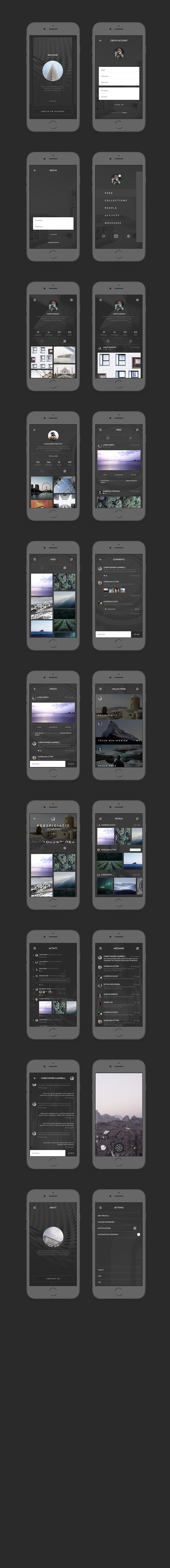 Photo App UI Kit in UI Kits and Libraries - product preview 1