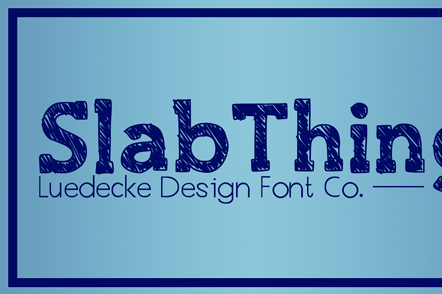SlabThing in Scrapbooking Fonts - product preview 8