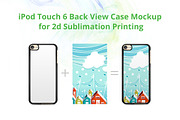 iPod Touch 6 2d Case Back Mock-up