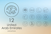 12 United Arab Emirates icons