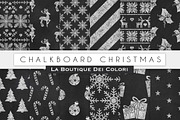 Chalkboard Christmas Digital Papers