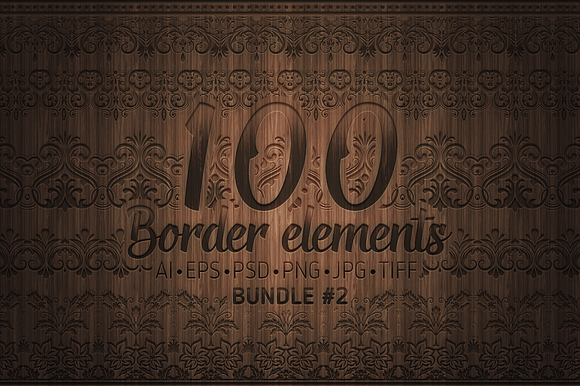 100 Border Elements Part 2 in Objects - product preview 2