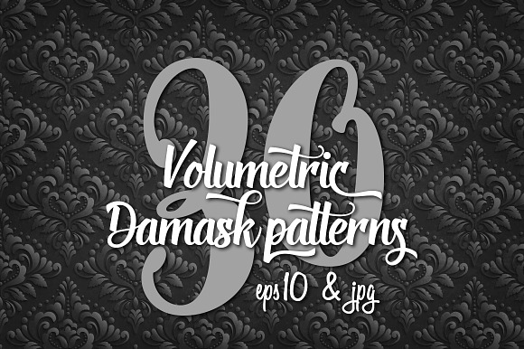 30 Damask Volumetric Patterns in Patterns - product preview 3
