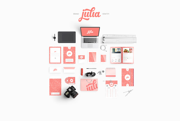 JULIA- Brand Identity Pack in Branding Mockups - product preview 2