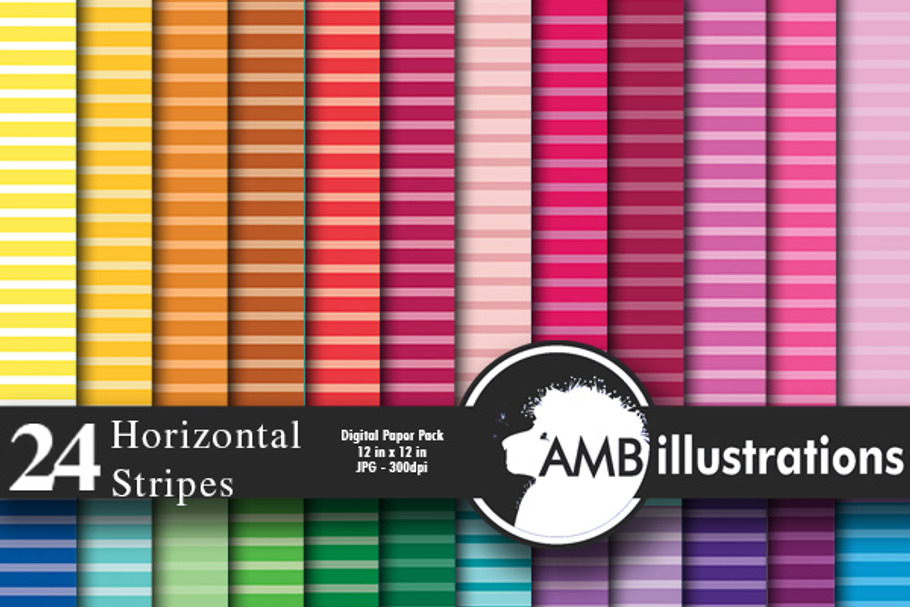 Digital Papers Stripes AMB-397