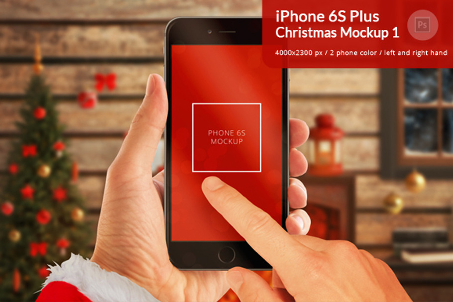 iPhone 6S Christmas Mockup 1 in Mobile & Web Mockups - product preview 8