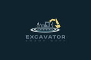 Excavator car logo bild