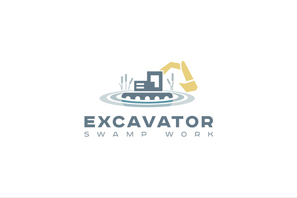 Excavator car logo bild in Logo Templates - product preview 1
