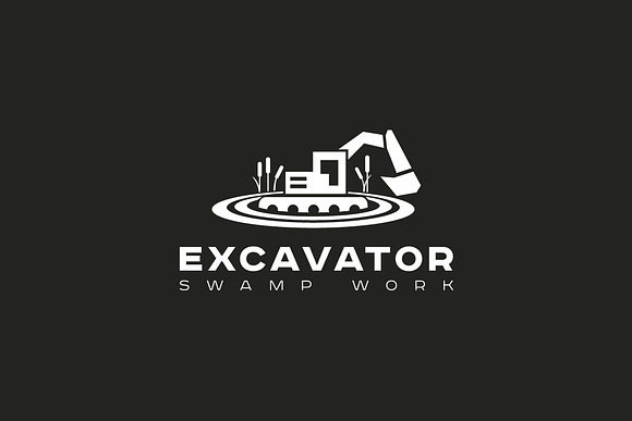 Excavator car logo bild in Logo Templates - product preview 2
