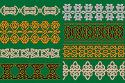 Celtic linear borders and ornaments