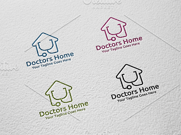 Doctors Home Logo in Logo Templates - product preview 1