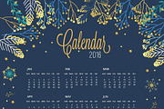 2016 Calendar Blue Vs Gold