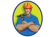 Construction Worker Foreman Arms Cro