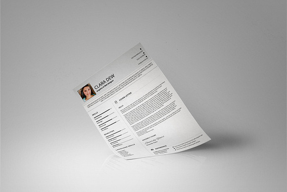 Resume with Cover Letter-V013 in Letter Templates - product preview 3