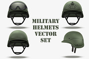 Set of Military tactical helmets