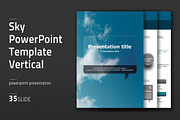 Sky Powerpoint Template Vertical