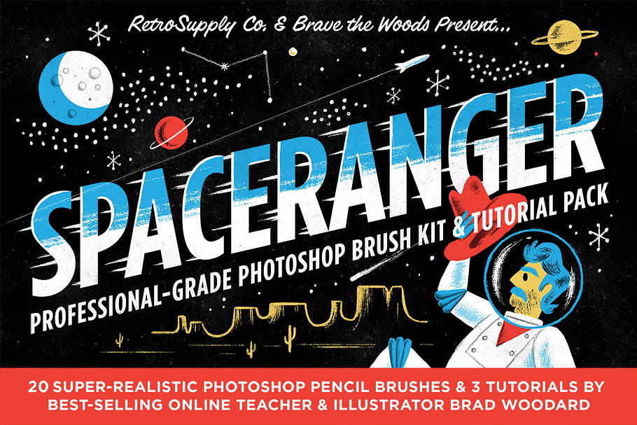 SpaceRanger | Brush & Tutorial Kit in Photoshop Brushes - product preview 8