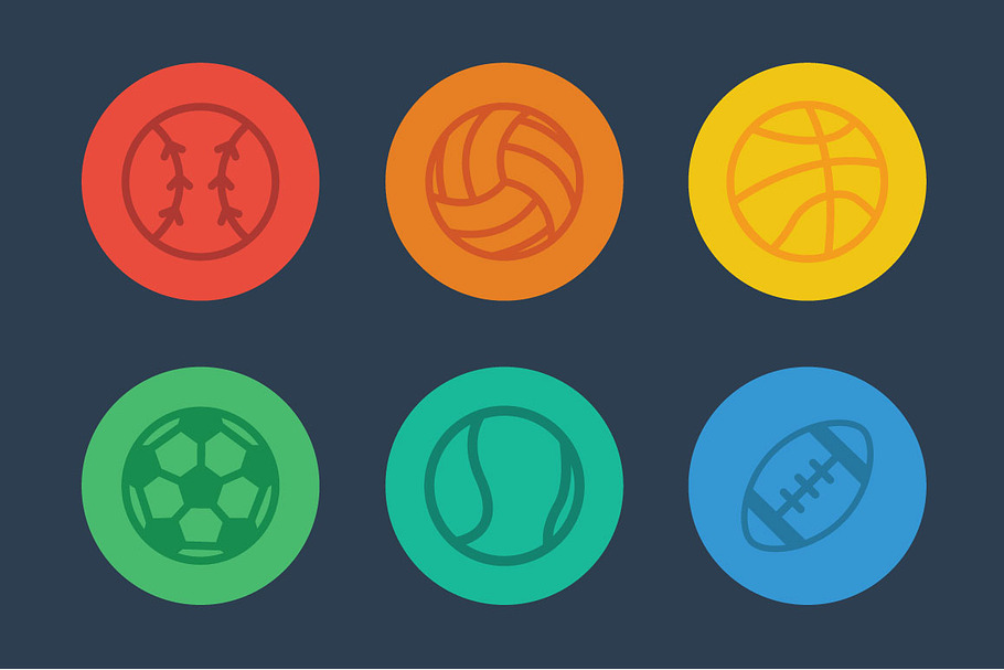 Flat Sports Icon Pack in Sports Icons - product preview 8
