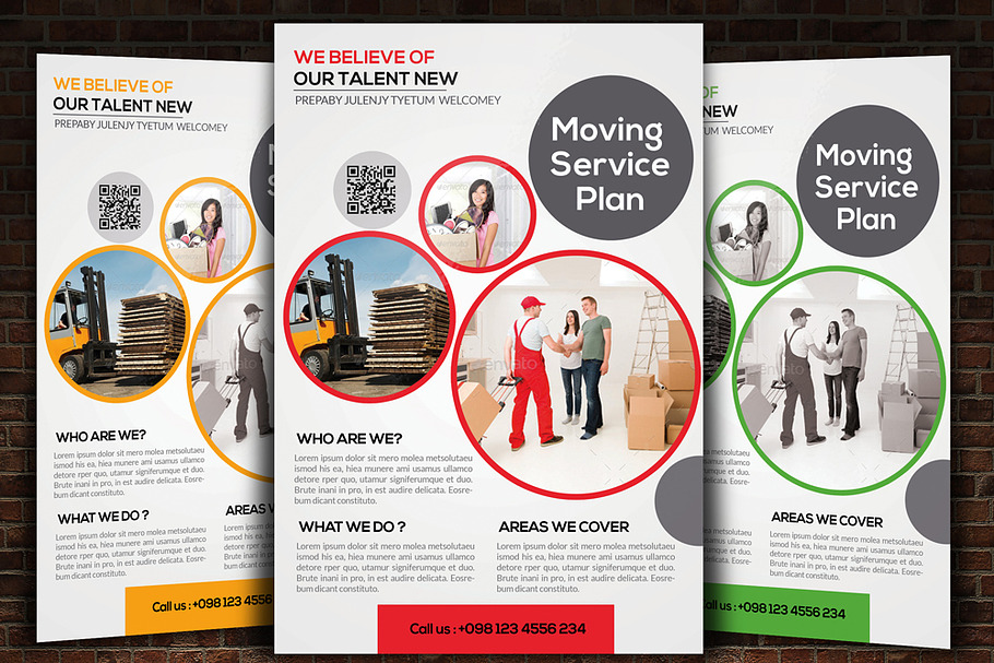 Moving Service Flyer Template