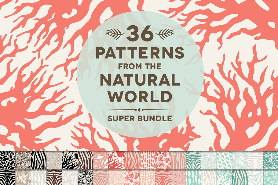 36 Natural Animal Pattern Bundle