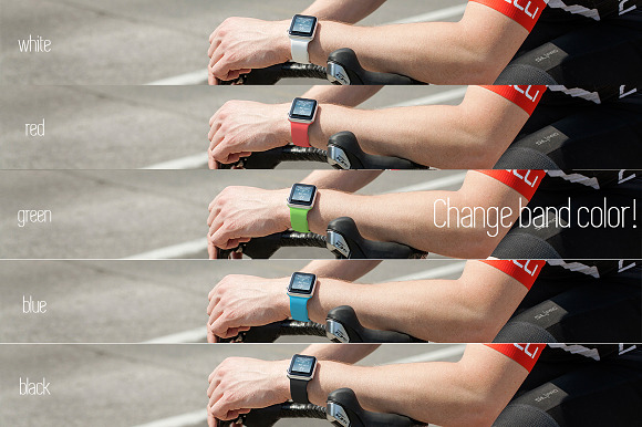 10 Cycling Apple Watch Mockups in Mobile & Web Mockups - product preview 2