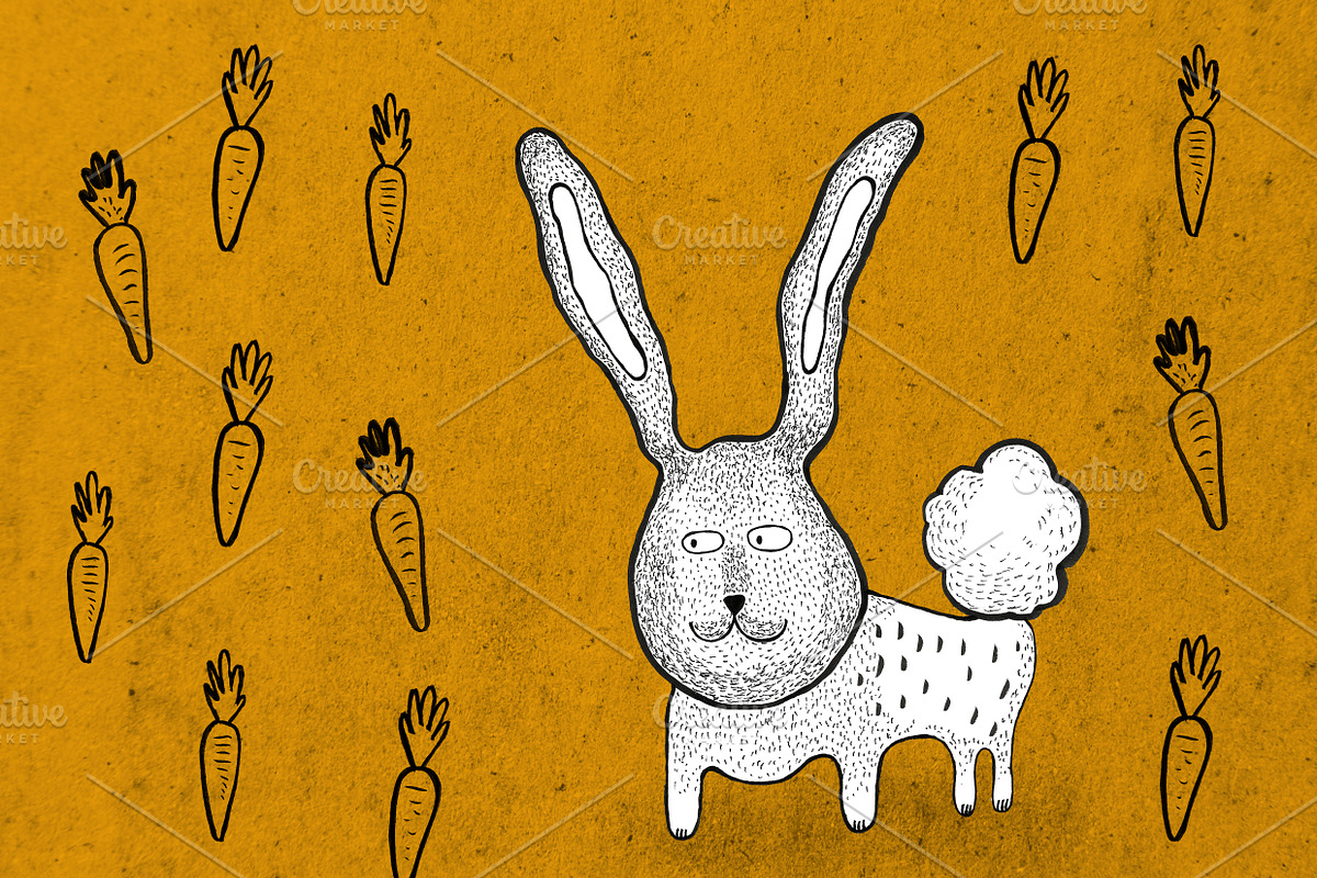 It's raining carrots in Illustrations - product preview 8