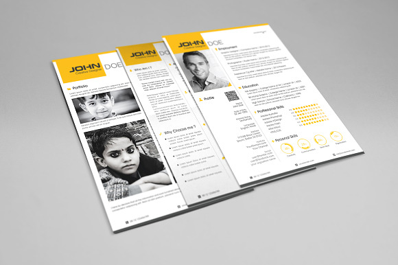 Professional Resume Set in Resume Templates - product preview 2