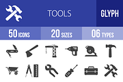50 Tools Glyph Icons