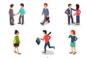 Several People Isometric, Vector